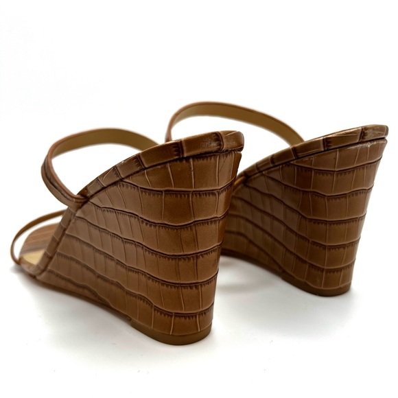 NWOB Reformation June Leather Wedge Sandal - Picture 8 of 9